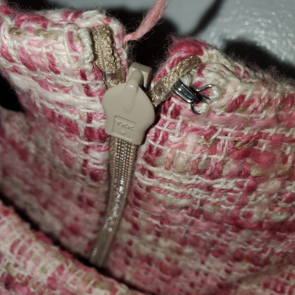 TALBOTS Pink Tweed Dress 4P - Picture 6 of 6